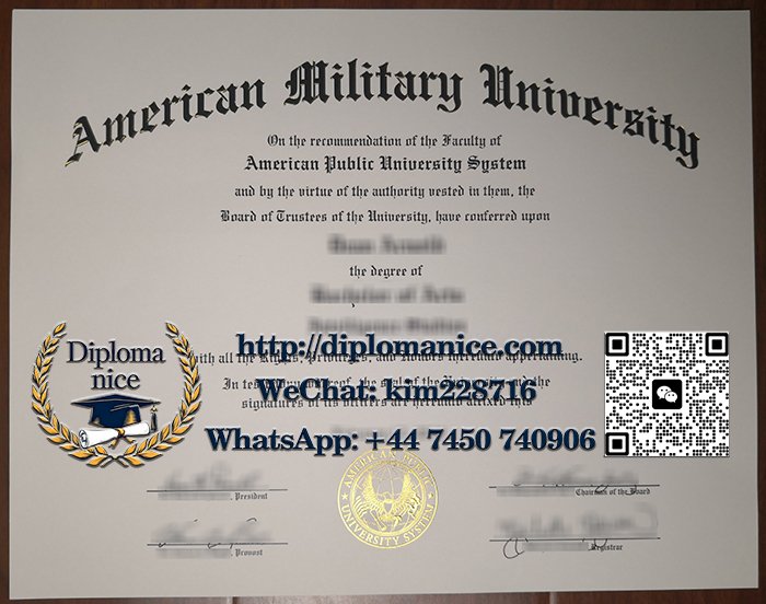 American Military University diploma