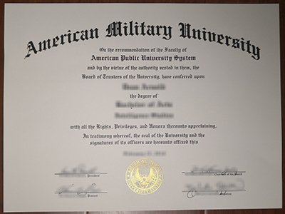 American Military University diploma1