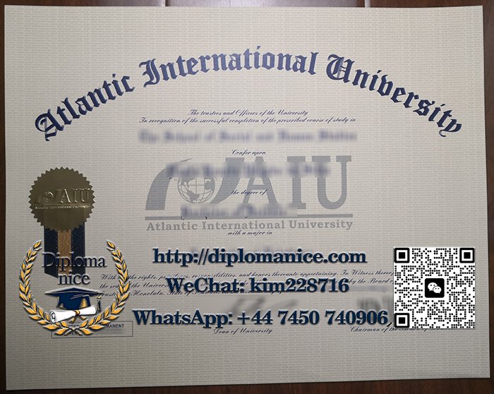Atlantic International University diploma