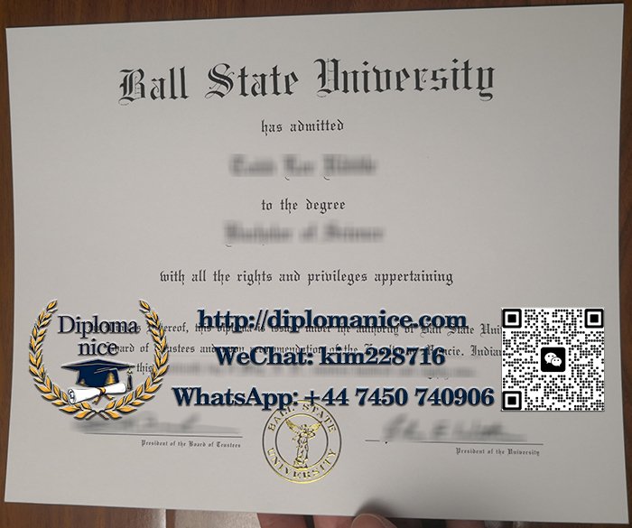 Ball State University diploma