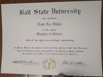 Ball State University diploma1
