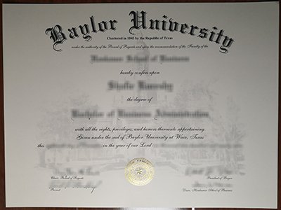 Baylor University diploma1
