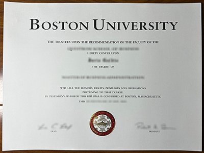 Boston University diploma1