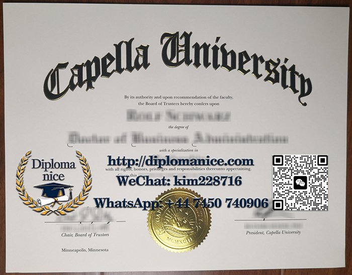Capella University diploma