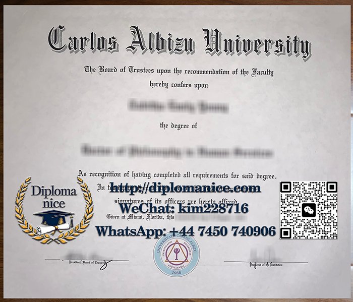 Carlos Albizu University diploma