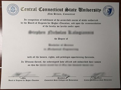 Central Connecticut State University diploma1
