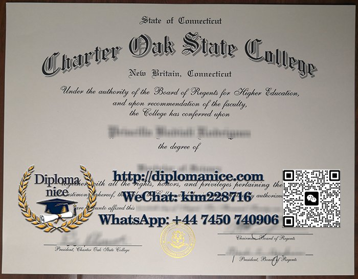 Charter Oak State College diploma