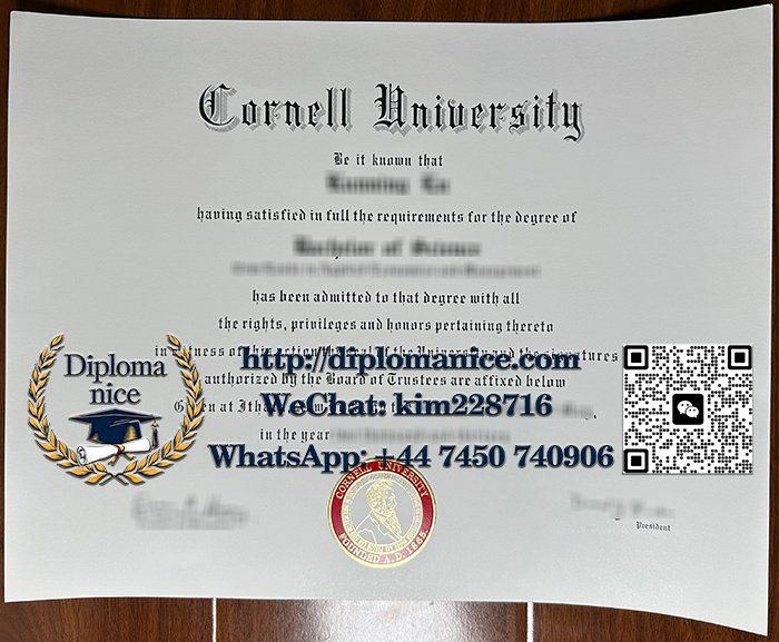 Cornell University diploma