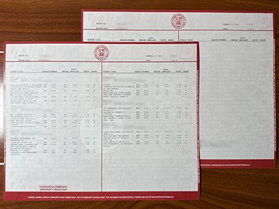 Cornell University transcript1