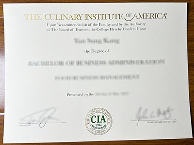 Culinary Institute of America diploma1