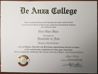 De Anza College diploma1
