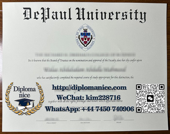 DePaul University diploma