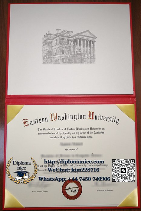Eastern Washington University diploma