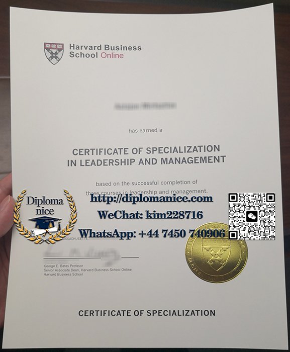 Harvard Business School Online certificate