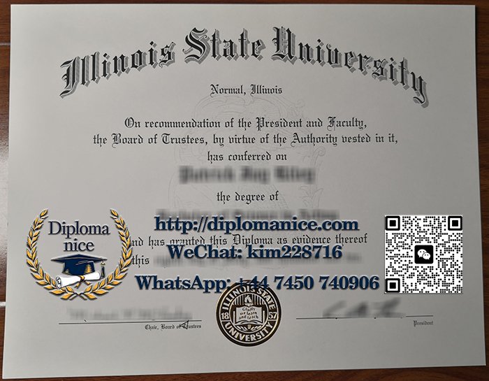 Illinois State University diploma