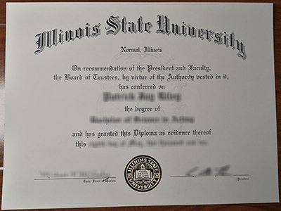 Illinois State University diploma1