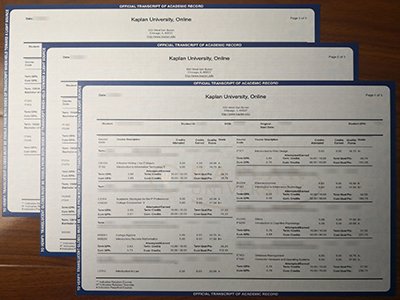 Kaplan University transcript1