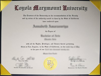 Loyola Marymount University diploma1