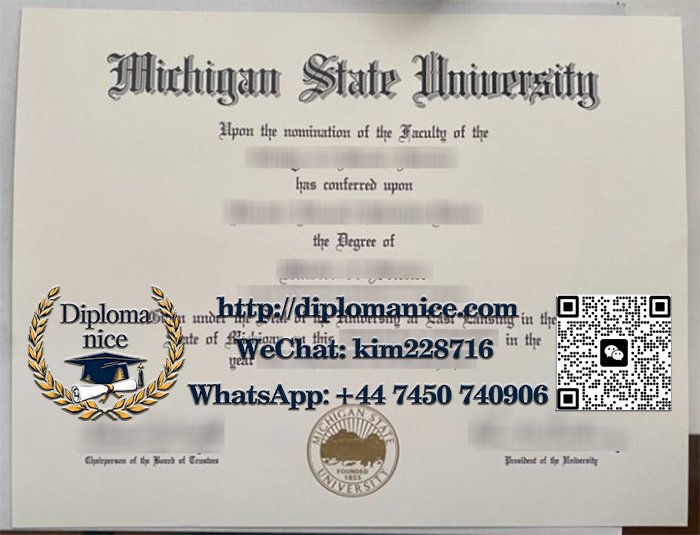 Michigan State University diploma