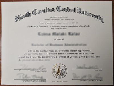 North Carolina Central University diploma1