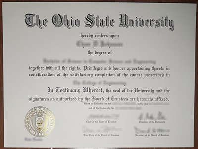 Ohio State University diploma1
