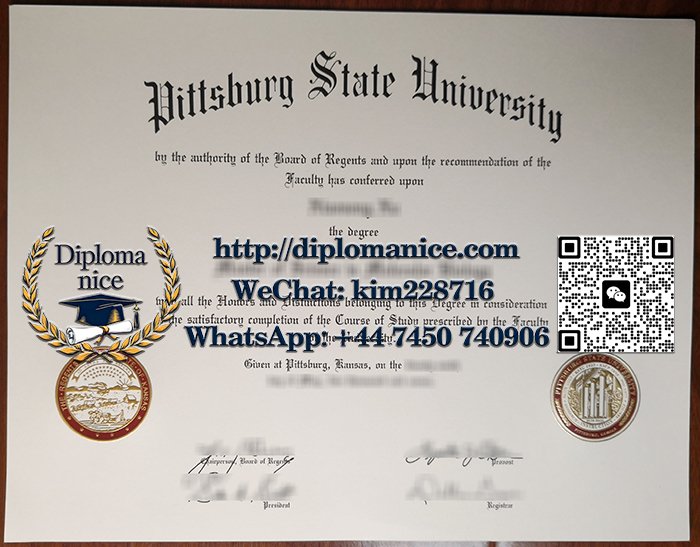 Pittsburg State University diploma