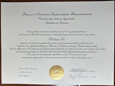 Princeton University diploma1