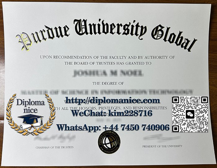 Purdue University Global diploma
