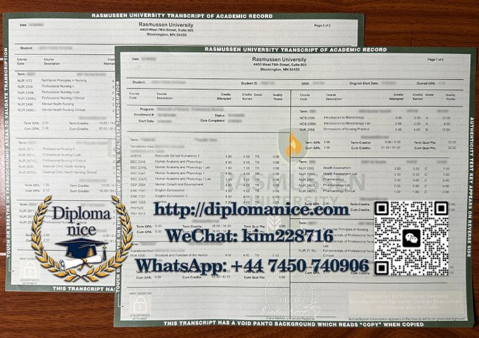 Rasmussen University transcript
