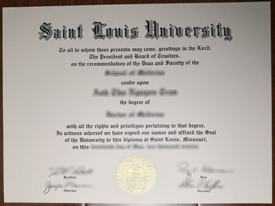 Saint Louis University diploma1
