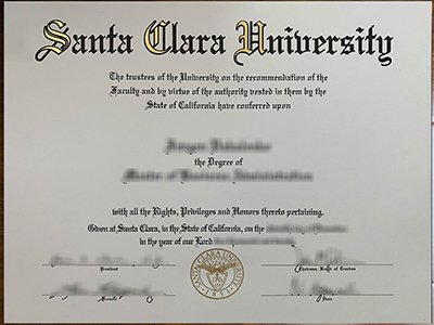 Santa Clara University diploma1