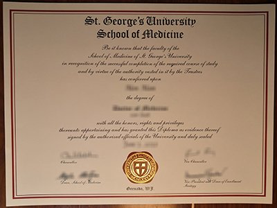 St. George's University School of Medicine diploma1