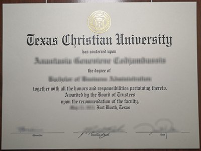 Texas Christian University diploma1
