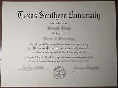 Texas Southern University diploma1
