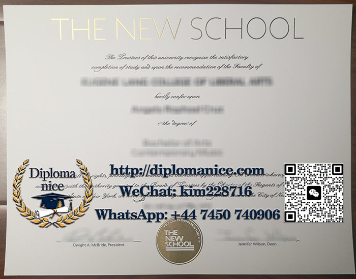 The New School diploma
