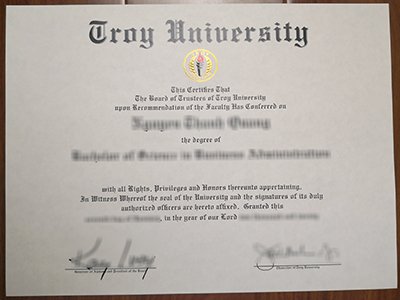 Troy University diploma1