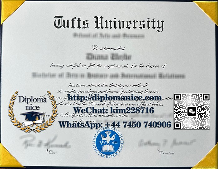 Tufts University diploma