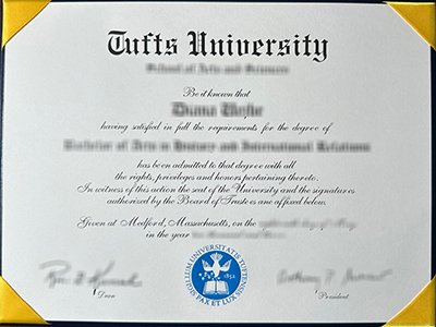 Tufts University diploma1