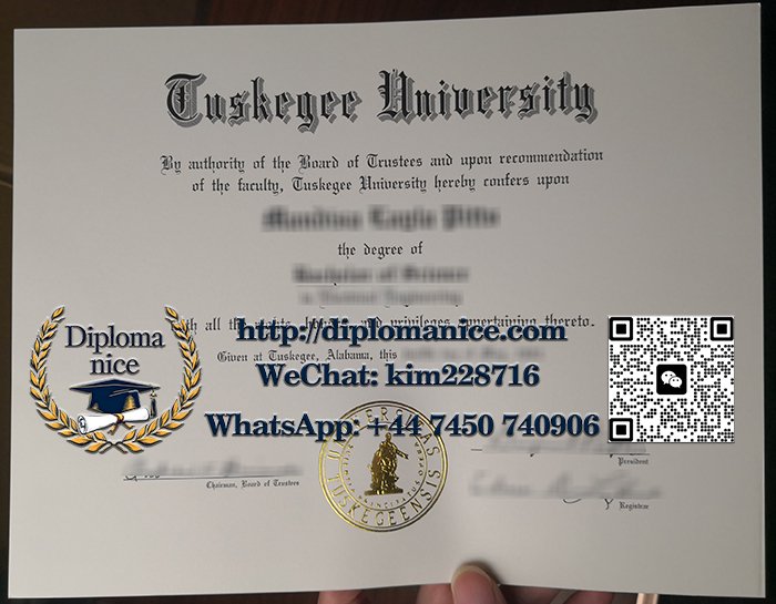 Tuskegee University diploma