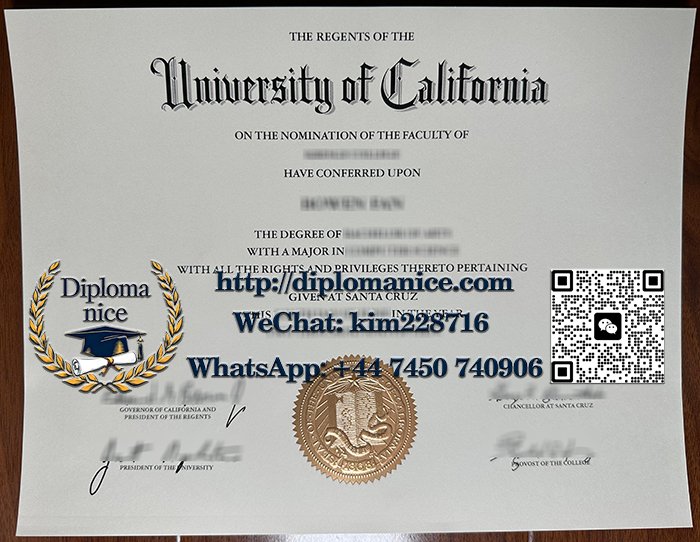 UC Santa Cruz diploma