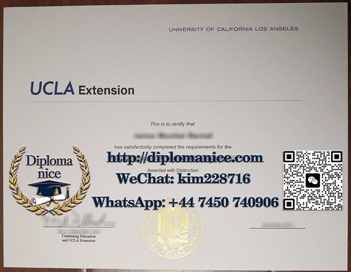 UCLA Extension diploma