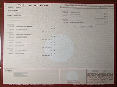 University of Chicago transcript1