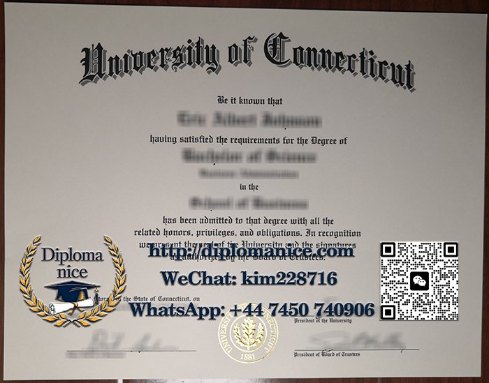 University of Connecticut diploma