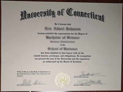 University of Connecticut diploma1
