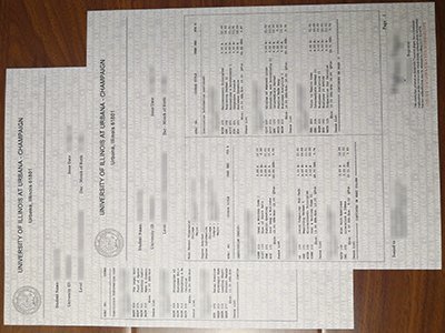 University of Illinois transcript1