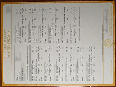 University of Iowa transcript1