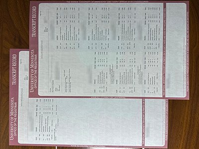 University of Minnesota transcript1