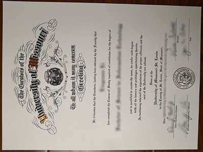 University of Missouri diploma1