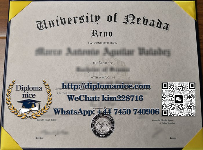 University of Nevada Reno diploma
