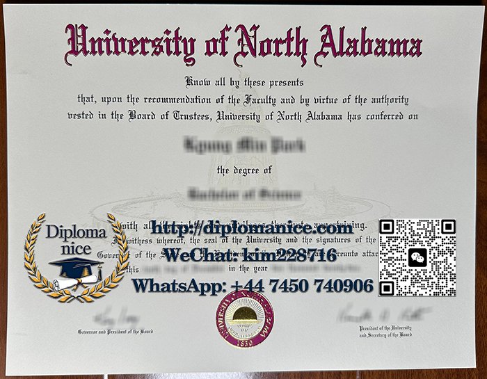 University of North Alabama diploma